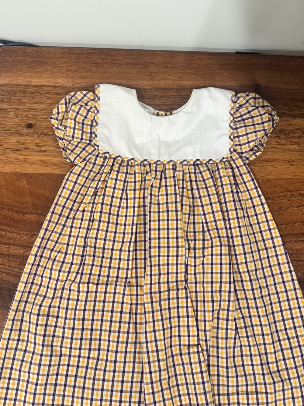 Lulu Bebe - LSU / ECU Purple and Gold Plaid Dress